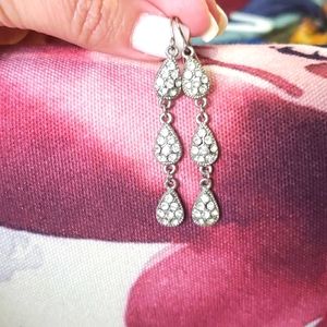 Silver dangle earrings